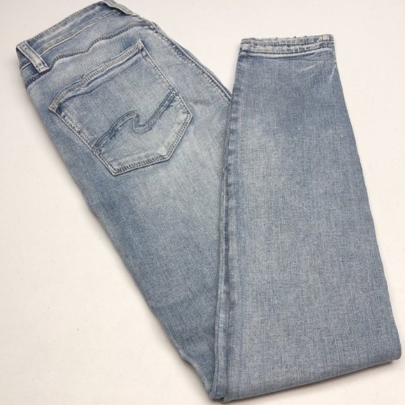 Silver Jeans Women's Skinny Jeans - Light Blue - Picture 4 of 12